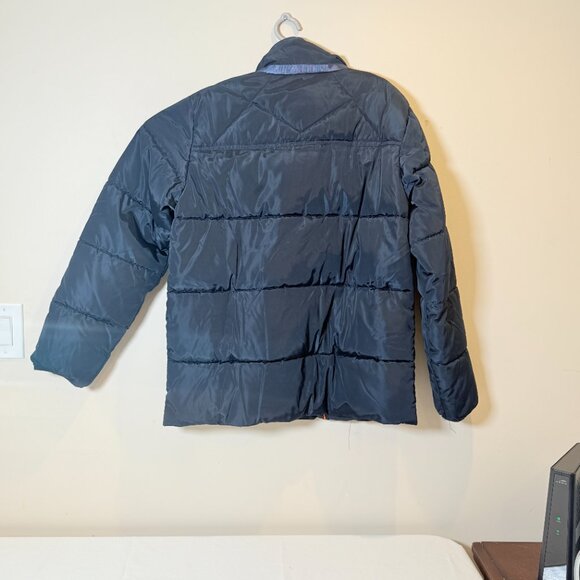 Guy Laroche Homme Navy Puffer Jacket | Size Large | Down Blend Quilted Coat - Picture 7 of 7